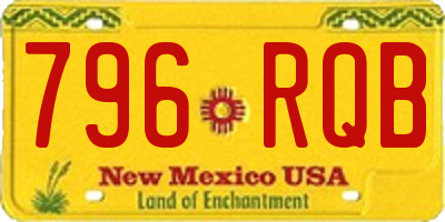 NM license plate 796RQB