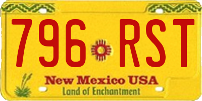 NM license plate 796RST