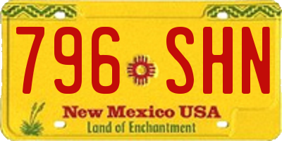 NM license plate 796SHN