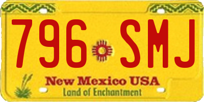 NM license plate 796SMJ