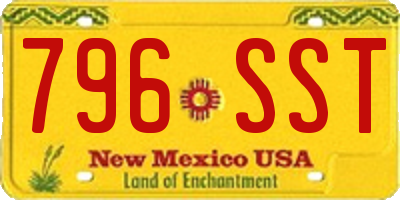 NM license plate 796SST