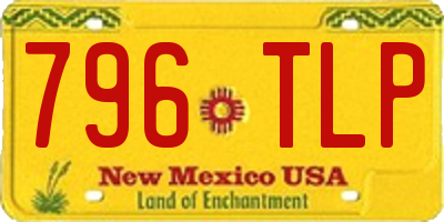 NM license plate 796TLP