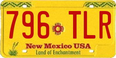 NM license plate 796TLR
