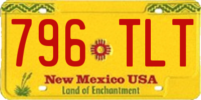 NM license plate 796TLT