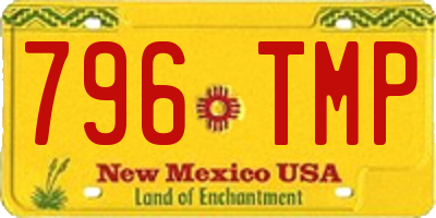 NM license plate 796TMP