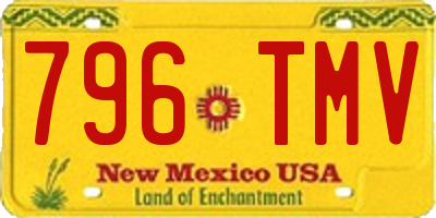 NM license plate 796TMV