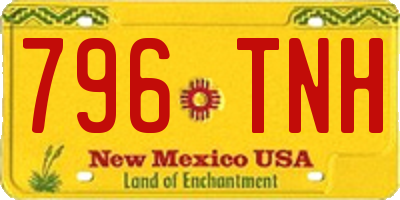 NM license plate 796TNH