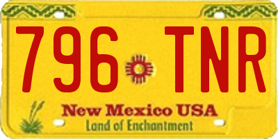 NM license plate 796TNR