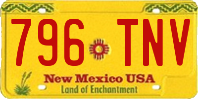 NM license plate 796TNV
