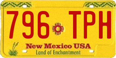 NM license plate 796TPH