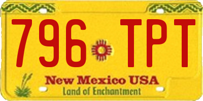 NM license plate 796TPT