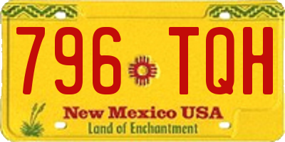 NM license plate 796TQH