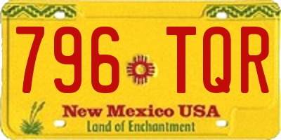 NM license plate 796TQR
