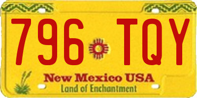 NM license plate 796TQY