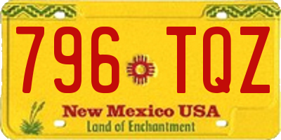 NM license plate 796TQZ