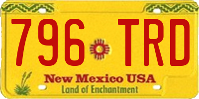 NM license plate 796TRD