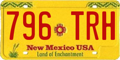 NM license plate 796TRH