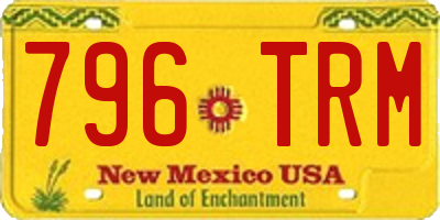 NM license plate 796TRM