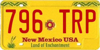 NM license plate 796TRP