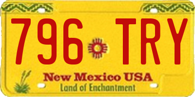 NM license plate 796TRY