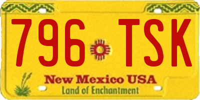 NM license plate 796TSK