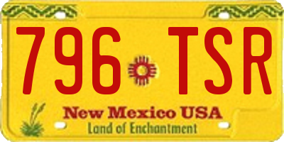 NM license plate 796TSR