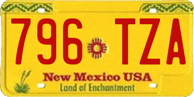NM license plate 796TZA