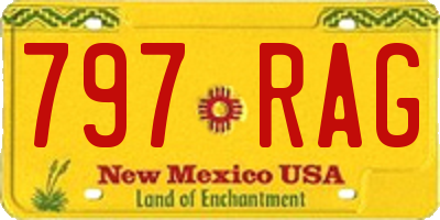 NM license plate 797RAG