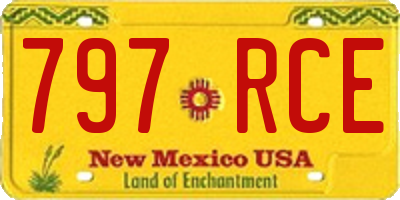 NM license plate 797RCE