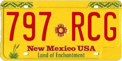 NM license plate 797RCG