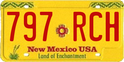 NM license plate 797RCH