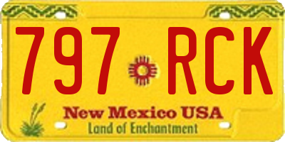 NM license plate 797RCK