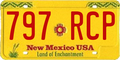 NM license plate 797RCP
