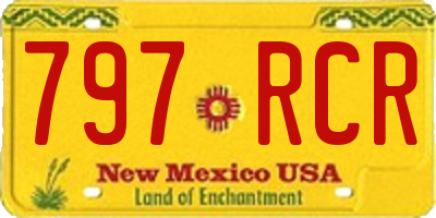 NM license plate 797RCR