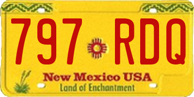NM license plate 797RDQ