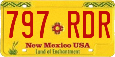 NM license plate 797RDR