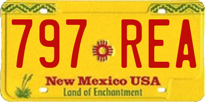 NM license plate 797REA
