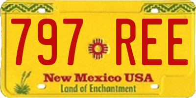 NM license plate 797REE