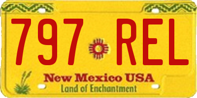 NM license plate 797REL
