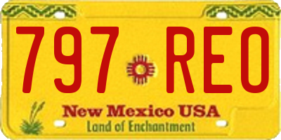 NM license plate 797REO