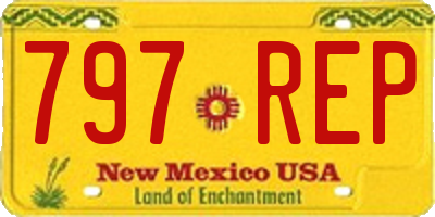 NM license plate 797REP