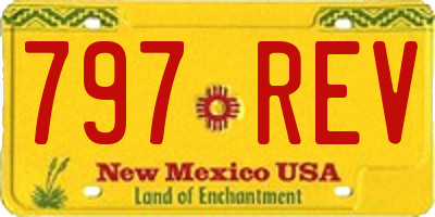 NM license plate 797REV