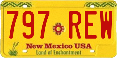 NM license plate 797REW