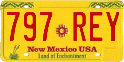 NM license plate 797REY