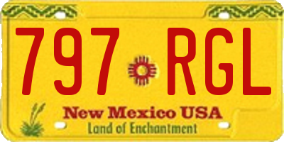NM license plate 797RGL