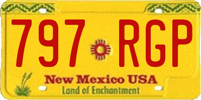 NM license plate 797RGP