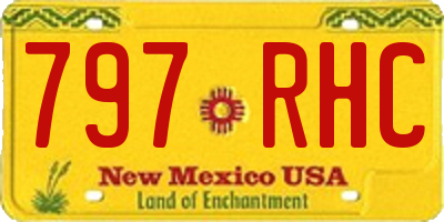 NM license plate 797RHC