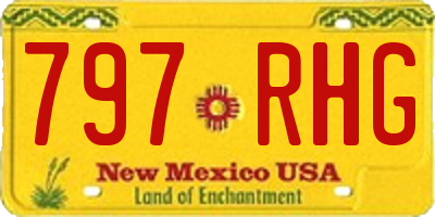 NM license plate 797RHG