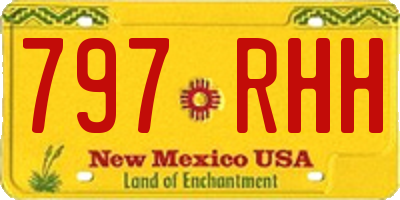 NM license plate 797RHH