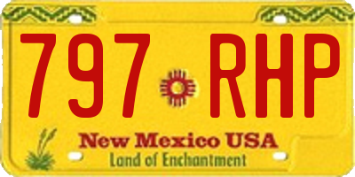 NM license plate 797RHP